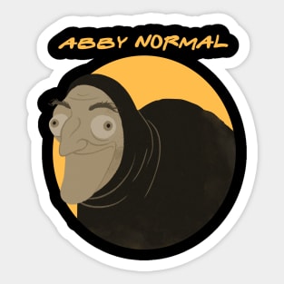 abby normal Sticker